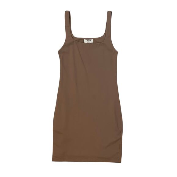 Babaton Dresses & Skirts - ARITZIA Babaton Contour Squareneck Mini Dress - Light Brown - Tan - Size S